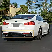 BMW 4 Series Carbon Fiber Rear Diffuser (2014–2020)