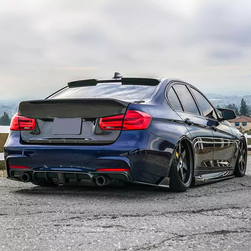 BMW F30 3 Series Satin Black Rear Diffuser (2012–2018)