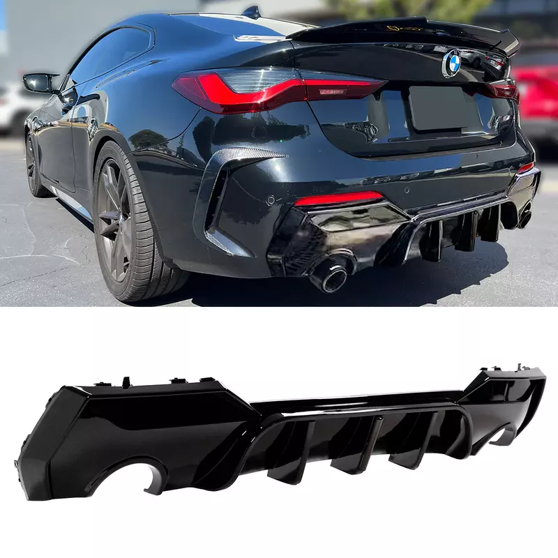 BMW G22/G23 Glossy Black Rear Diffuser (2021–2023)