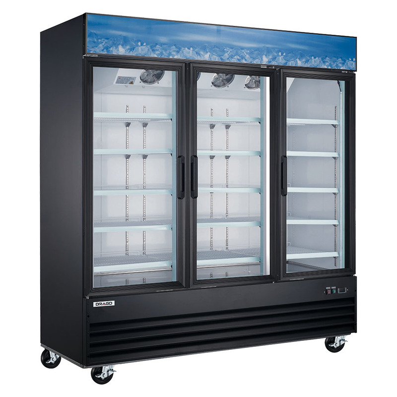 Refrigerador comercial 3 puertas de cristal