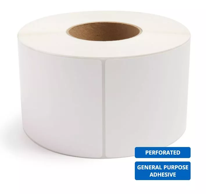 4" x 6" White - Direct Thermal Labels - 3" Core