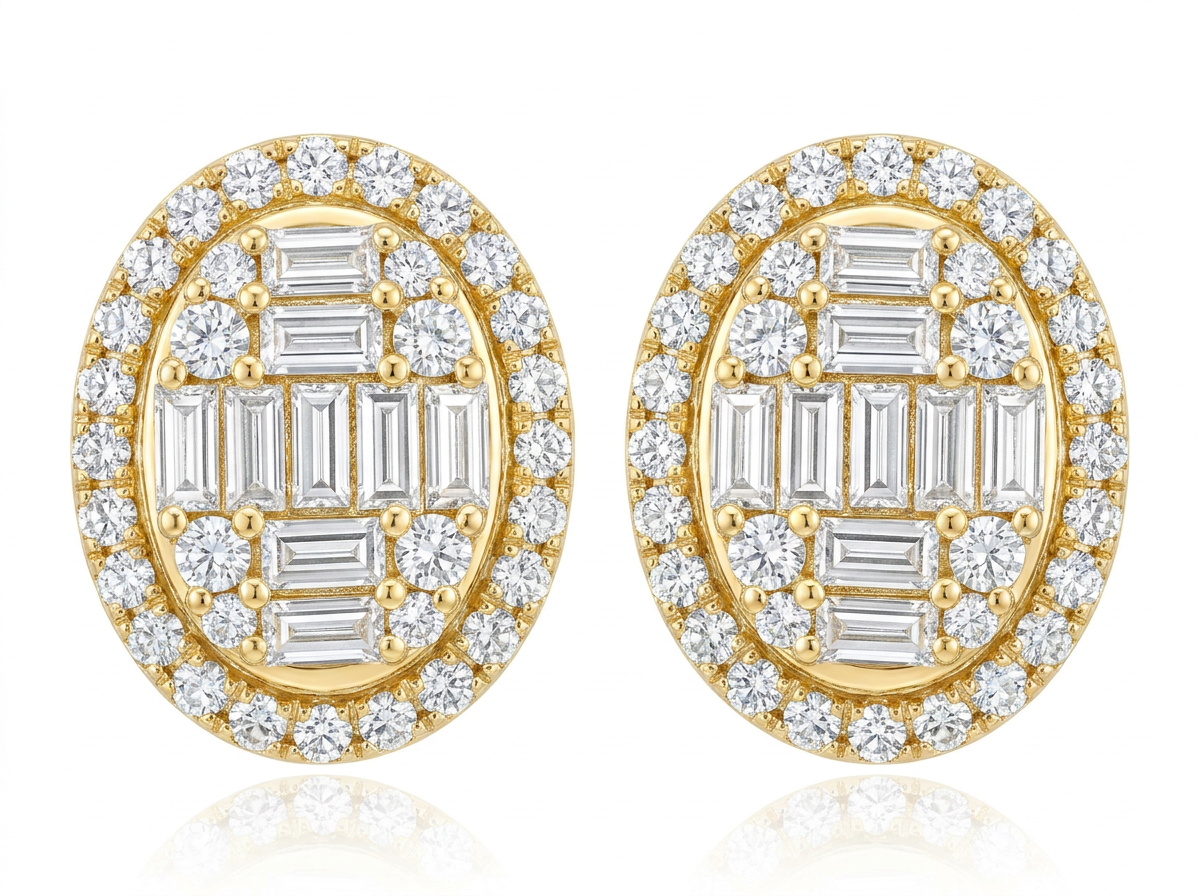 OVALADOS DI BAGUETTES EN MEDIO (GDES) 1.11CT