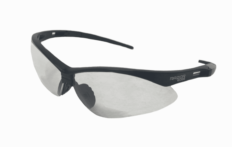 Razor edge ,clear,anti-scratch,rubber temples.