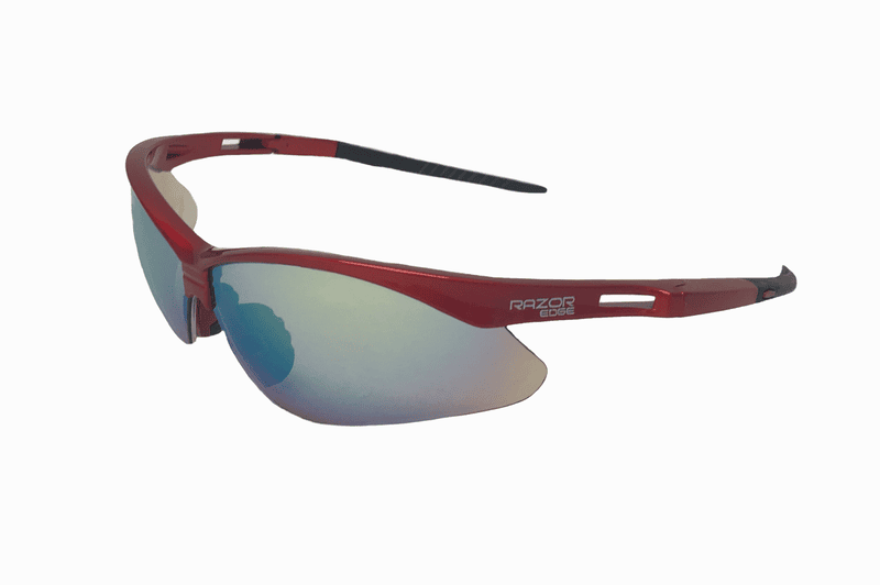 Razor edge sport,gold mirror len,anti-scratch,rubber temples