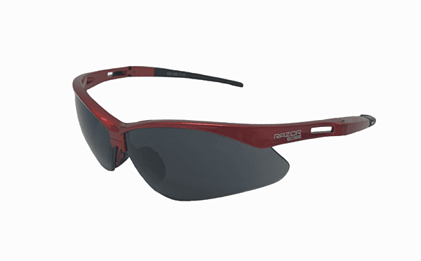 Razor edge sport,black smoke lens,anti-scratch,rubber temples
