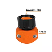 Conector plástico, hembra 5/8'-3/4' - REF-5/8-3/4 / 12718