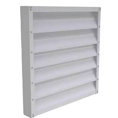 Rejilla Louvers Tipo "L" en Aluminio Extruido (24" x 24", Blanco)