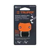 Conector plástico, macho 5/8'-3/4' - REM-5/8-3/4 / 12716