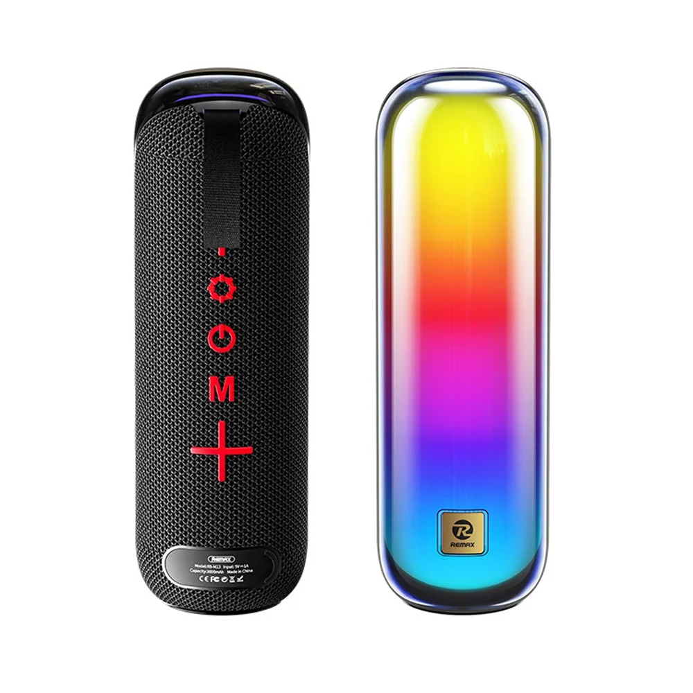 REMAX Glamorous Series 5W colorful screen Portable Wireless Speaker RB-M13 BLACK