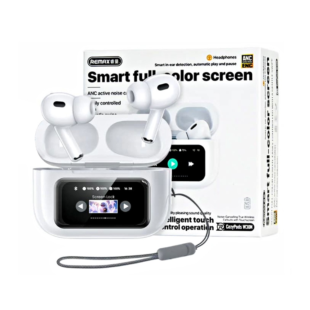 REMAX Noise-Cancelling True Wireless Earbuds with Touchscreen CozyPods W30N