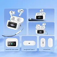 REMAX  Noise-Cancelling True Wireless Earbuds with Touchscreen CozyPods W30N
