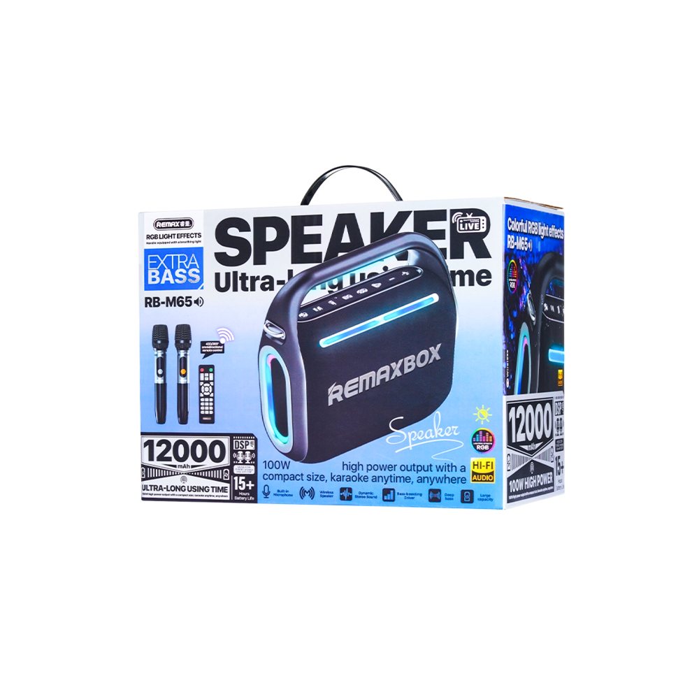 REMAX Party Light 130W Portable Wireless Speaker RB-M65