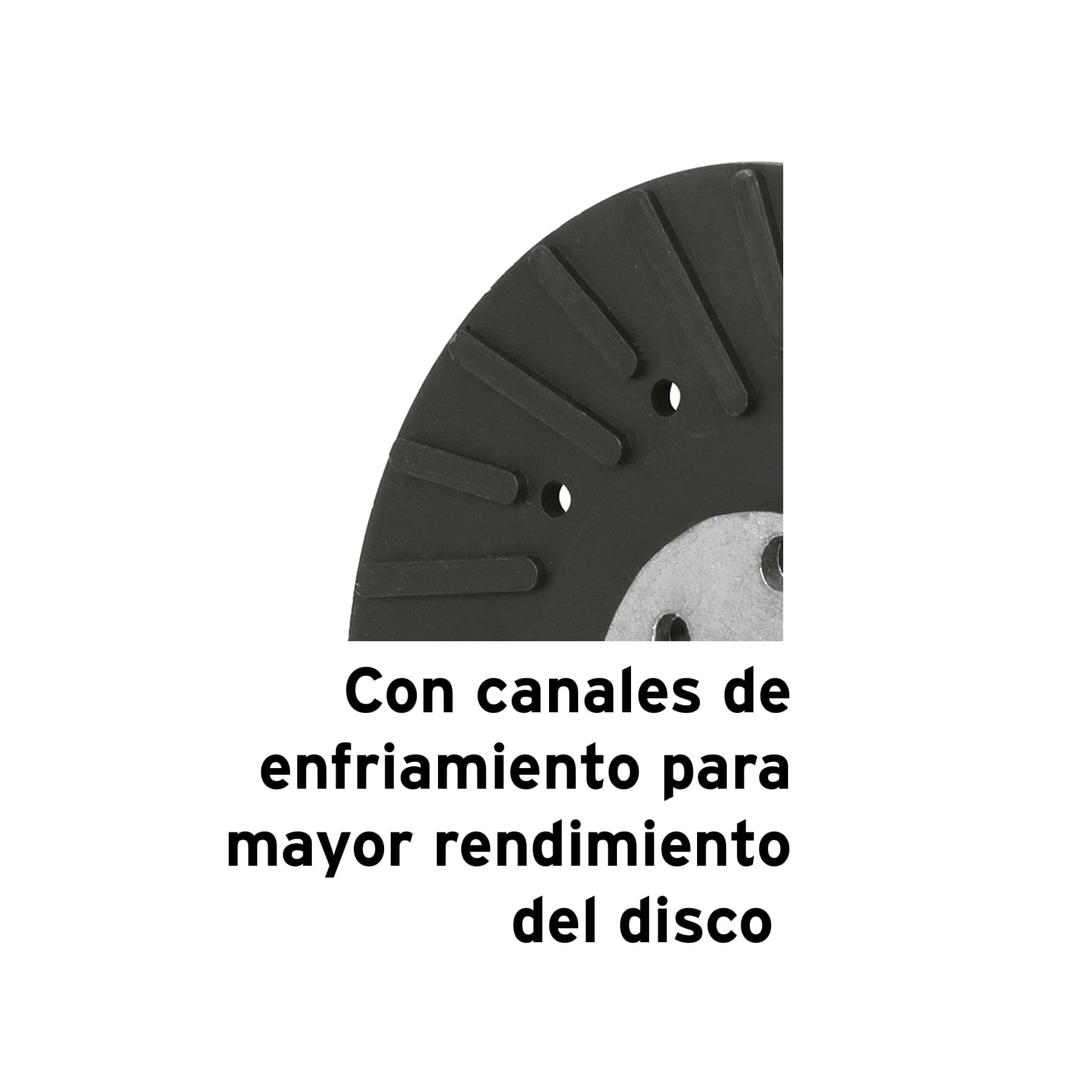 Respaldo para discos de lija 7', eje 5/8-11 - RES-DILI-7P / 17274