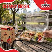 RESERVE 8x8x3 CLEAR TRAY 3C 2/100
