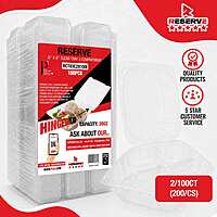 RESERVE 8x8x3 CLEAR TRAY 3C 2/100