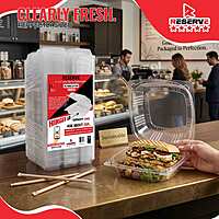 RESERVE 8x8x3 CLEAR TRAY NC 2/100