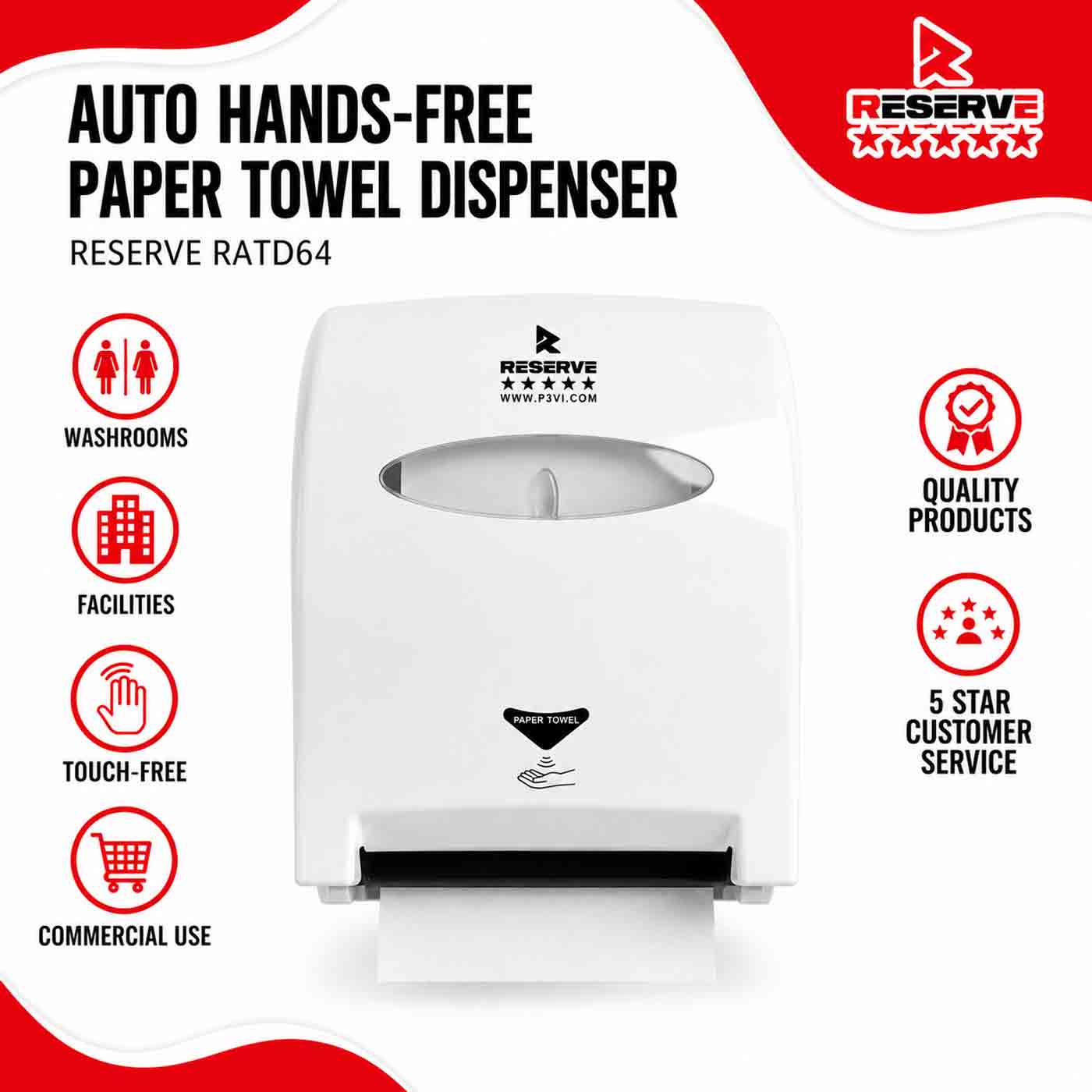 Automatic Dispenser Roll Towel Reserve