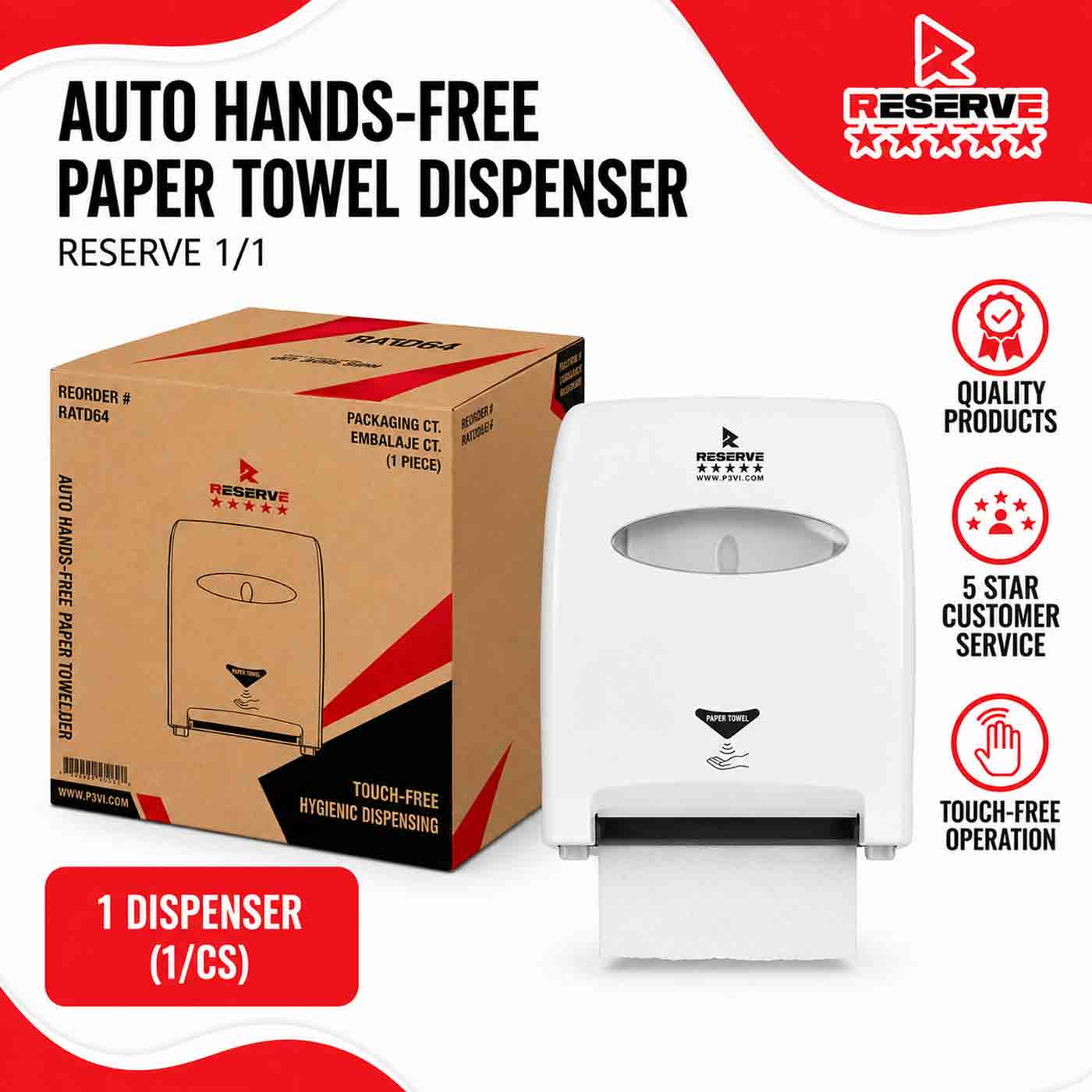 Automatic Dispenser Roll Towel Reserve