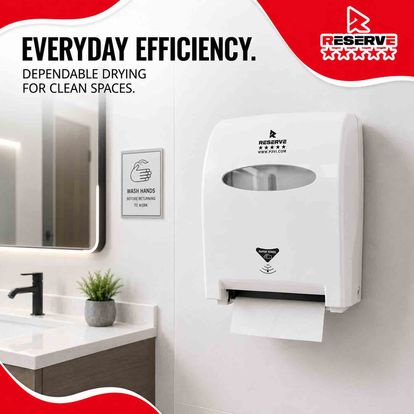 Automatic Dispenser Roll Towel Reserve
