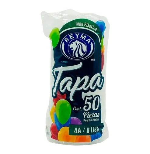 REYMA TAPA PLASTICO 4 OZ A4 50 PZAS