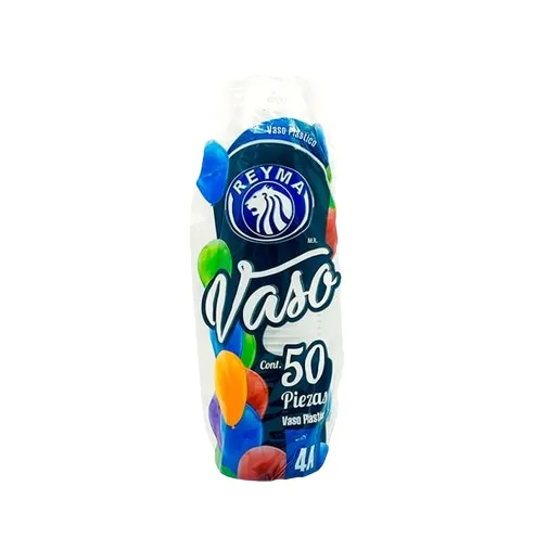 REYMA VASO PLASTICO 4 OZ A4 50 PZAS
