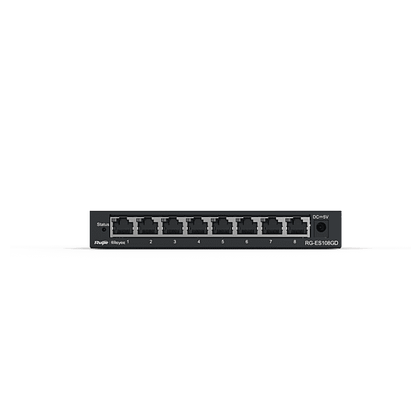 Ruijie 8-port 10/100/1000Mbps Unmanaged Non-PoE Switch Ruijie 8-port 10/100/1000Mbps Unmanaged Non-PoE Switch