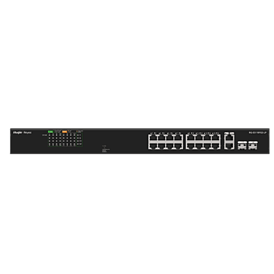 Ruijie 16-Port 10/100 Mbps with 2-Port Gigabit Unmanaged PoE Switch