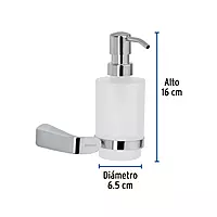 Dispensador de jabón, cromado, línea Riviera - RIA-75 / 45212