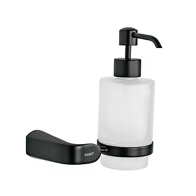 Dispensador de jabón a pared, negro - RIA-75M / 44278