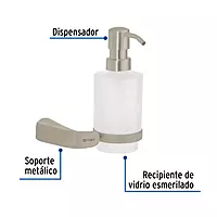 Dispensador de jabón, satinado, Riviera - RIA-75N / 45227