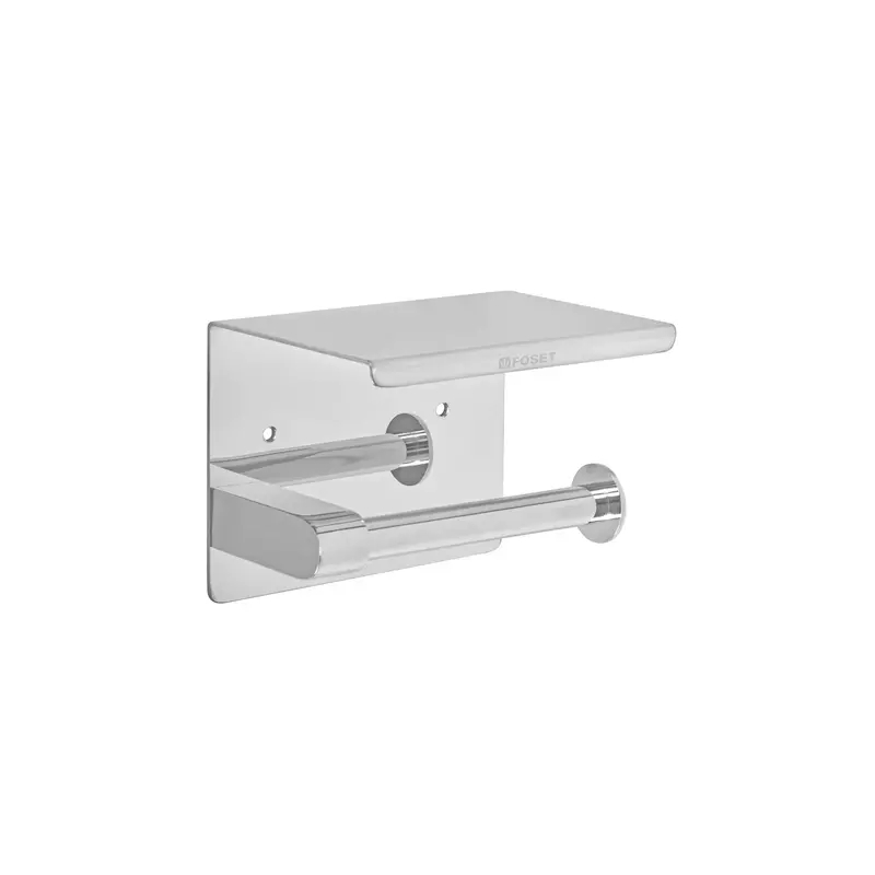 Portarrollo cromo con soporte para celular, Foset - RIA-84 / 46354
