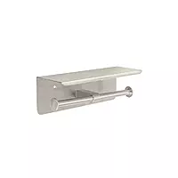 Portarrollo doble en satín con soporte para celular, Foset - RIA-85N / 46357