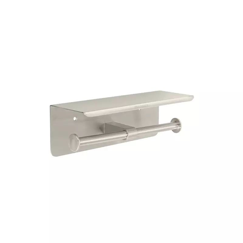 Portarrollo doble en satín con soporte para celular, Foset - RIA-85N / 46357