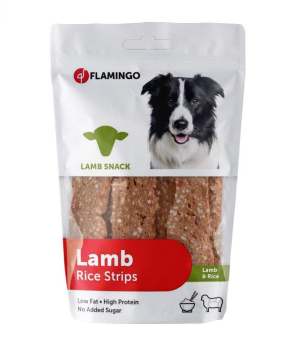 FLAMINGO LAMB & RICE SNACK DOG TREAT FLAMINGO LAMB & RICE SNACK DOG TREAT