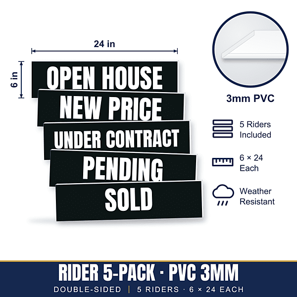 Rider 5-Pack — Hard Plastic (PVC)