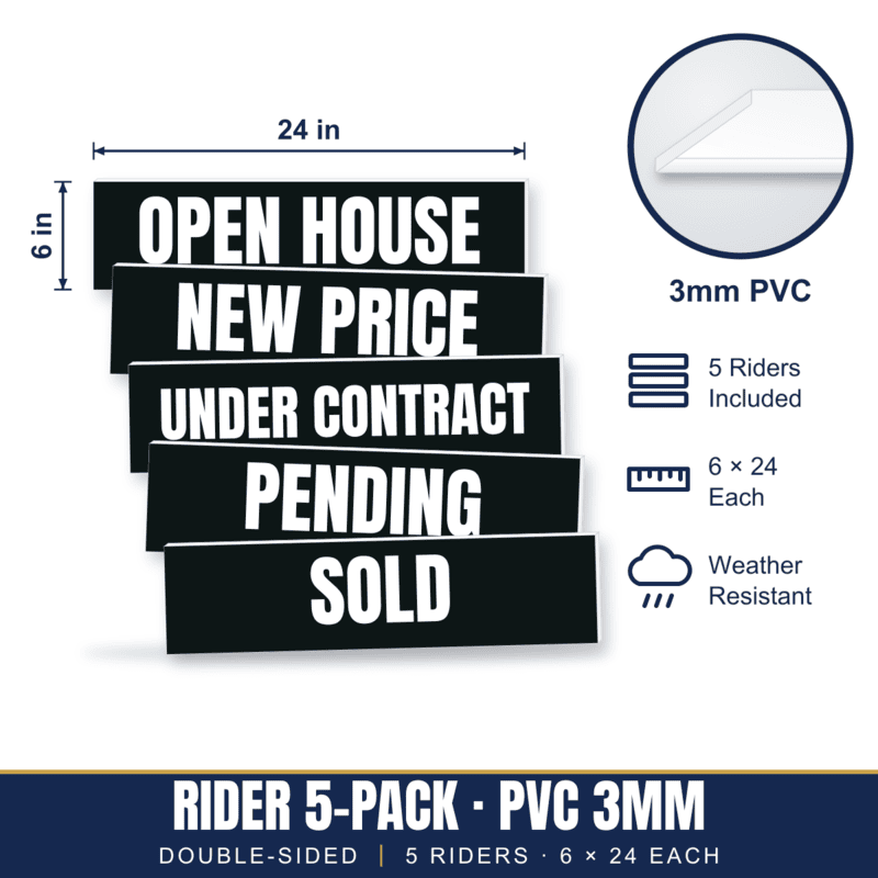 Rider 5-Pack — Hard Plastic (PVC)