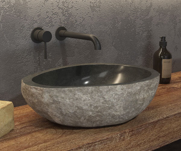 LAVOAR BAIE KARAG, RIVER STONE NRS3 GREY 500-550x150 mm