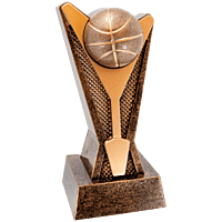 Rock Award Resin Trophy-Basketball-7.5in.