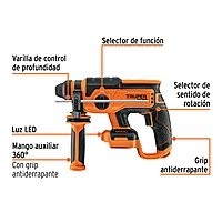 Rotomartillo SDS Plus 20V, 2 J, sin accesorios, PRO, 103264 - ROEI-20AS