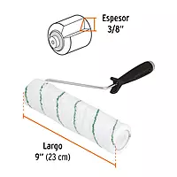 Rodillo p/pintar, microfibra 9x3/8',superficies poco rugosas - ROPI-910M / 13894