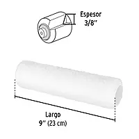 Rodillo para pintar, 9 x 3/8', superficies lisas, Pretul - ROPI-910P / 28033