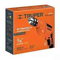 Rotomartillo 3/8", 600W, TRUPER PRO - ROTO-3/8A4 / 16736