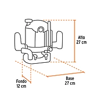 ROU-N3 Rebajadora industrial 1-3/4 HP Truper
