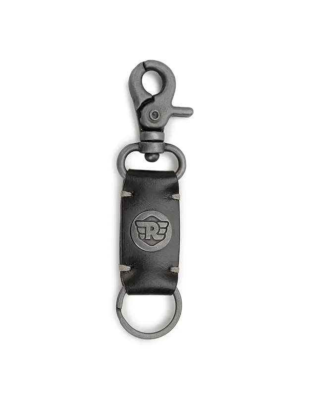 ROYAL ENFIELD LEATHER KEY CHAIN BLACK