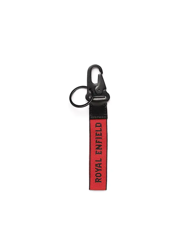ROYAL ENFIELD LEATHER KEY CHAIN RED
