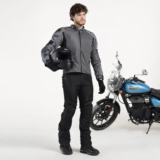 ROYAL ENFIELD TRIPPER RIDING PANT MULTI STRIPE SIZE-34