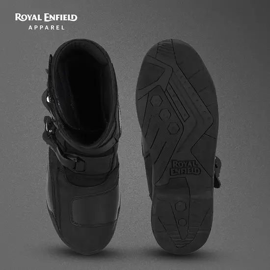ROYAL ENFIELD WANDERER RIDING BOOT BLACK SIZE-6UK ROYAL ENFIELD WANDERER RIDING BOOT BLACK SIZE-6UK
