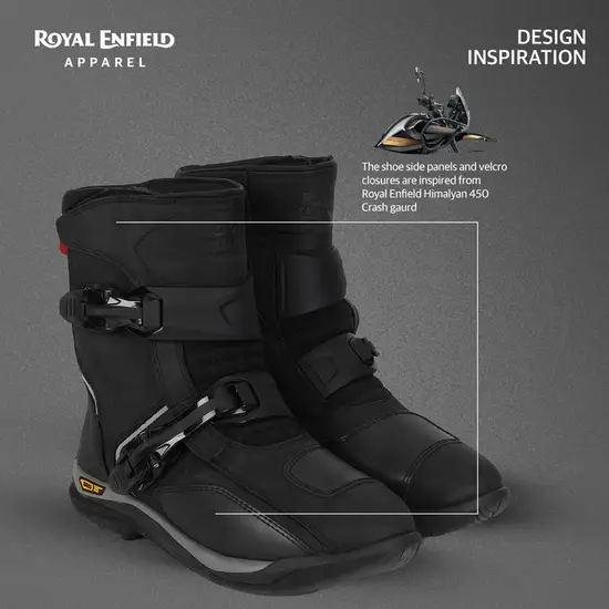 ROYAL ENFIELD WANDERER RIDING BOOT BLACK SIZE-6UK ROYAL ENFIELD WANDERER RIDING BOOT BLACK SIZE-6UK