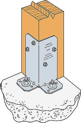 Simpson Strong-Tie Retrofit Post Base Zmax Simpson Strong-Tie Retrofit Post Base Zmax