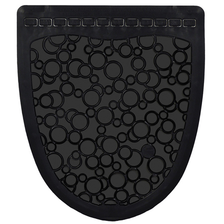 Hospeco Urinal Floor Z-Mat Deodorized Fresh Scent Black 6 / cs